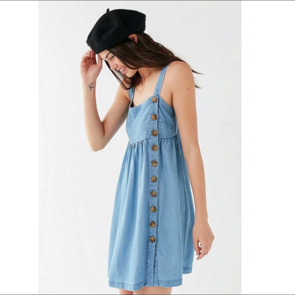 Urban Outfitters Blue Chambray Dress G-21 - Picture 3 of 12